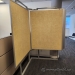 Free Standing Swinging Panel Map Display Rack w/ Pin Cork Boards